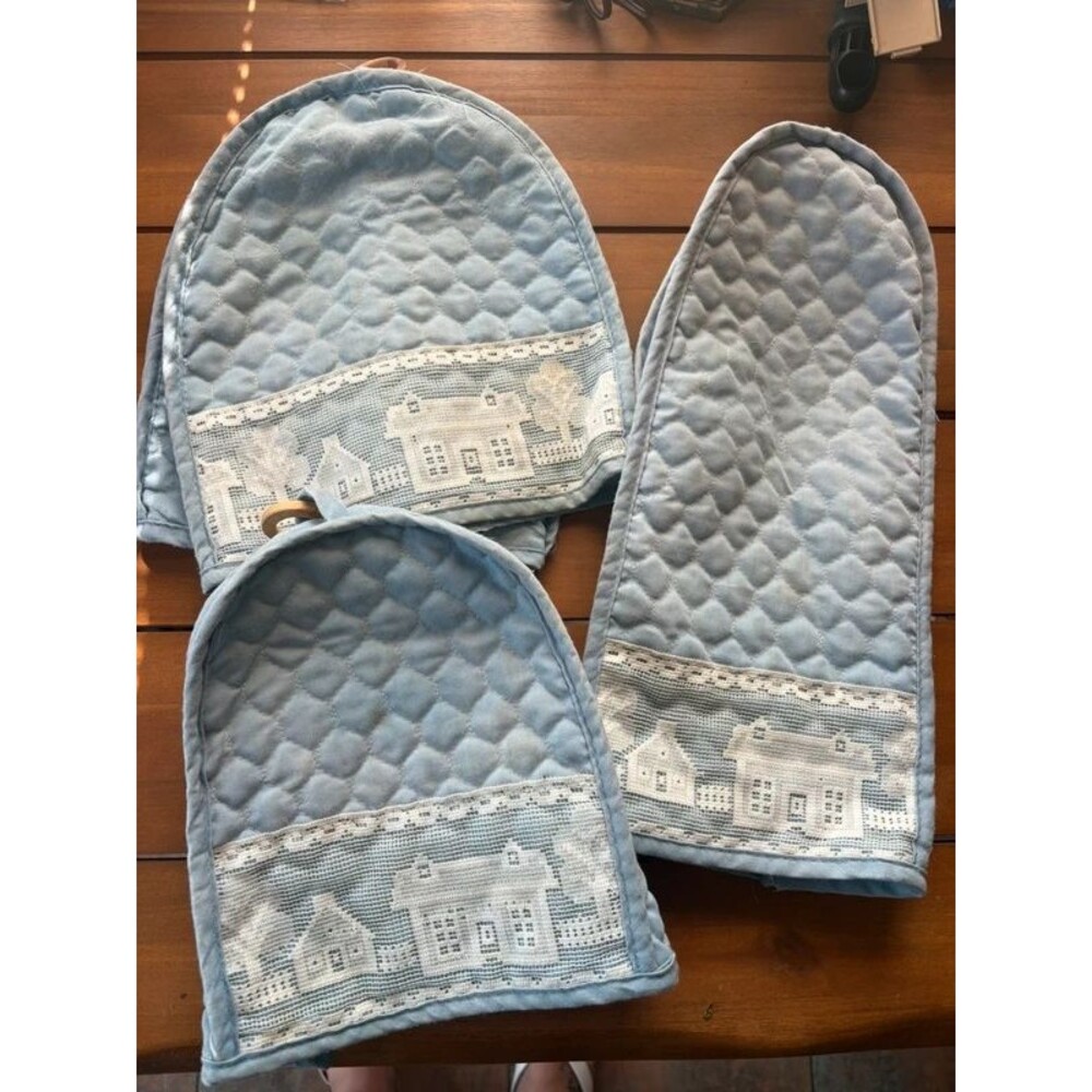 Vintage 90s kitchen appliance covers blender mixer toaster Grandmacore Cottageco